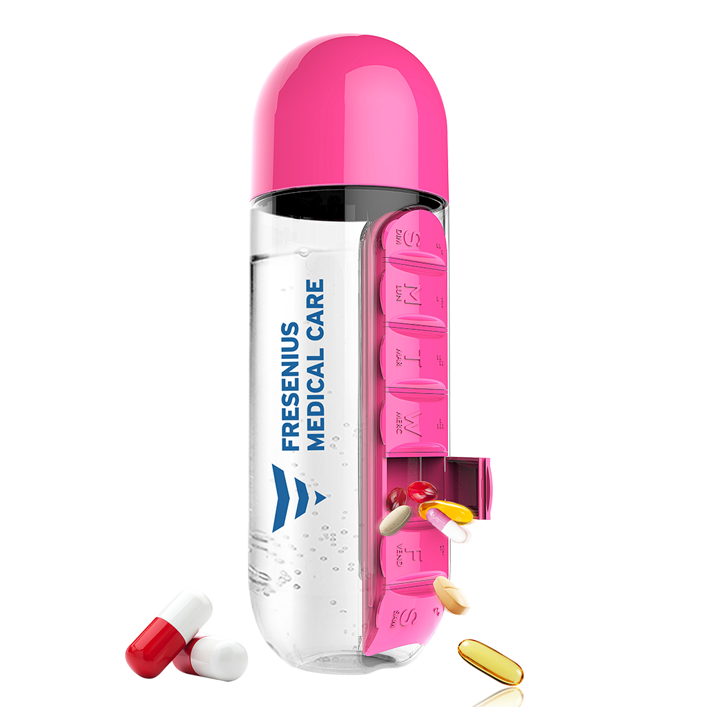 PB55 1024 In Style Pill Organizer Water Bottle - PB55 - Image 1